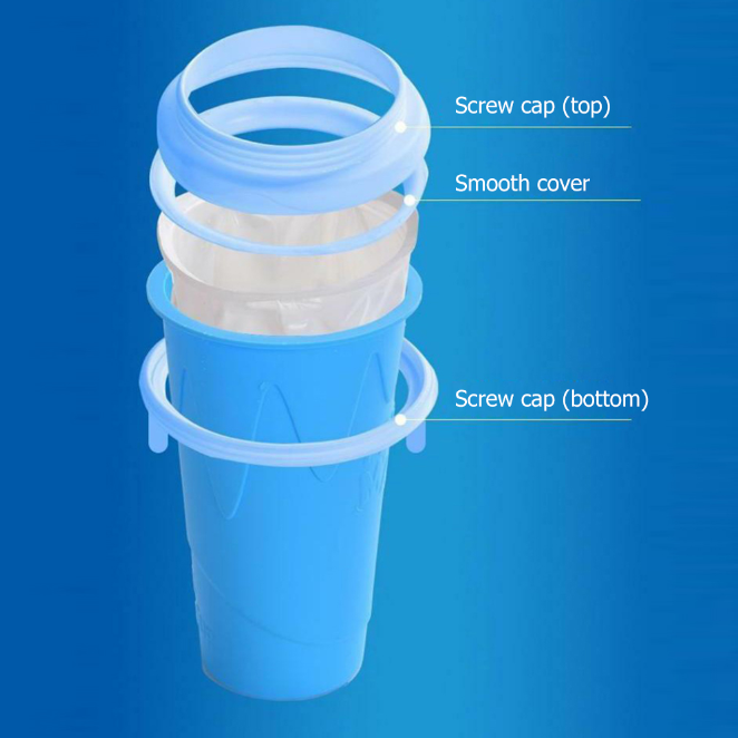 Silicone Smoothie Slushy Cup Part Names Product Details
