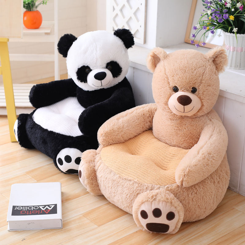 Children cartoon plush sofa creative cute panda tatami plush toy factory wholesale