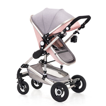 Foreign trade hot-selling baby stroller can sit reclining foldable shock absorber baby stroller high landscape portable child stroller