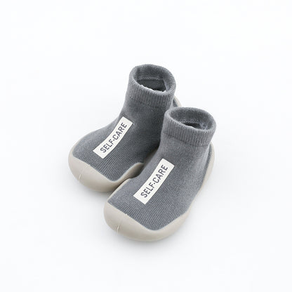 Children's socks shoes in tube labeling floor shoes baby toddler shoes