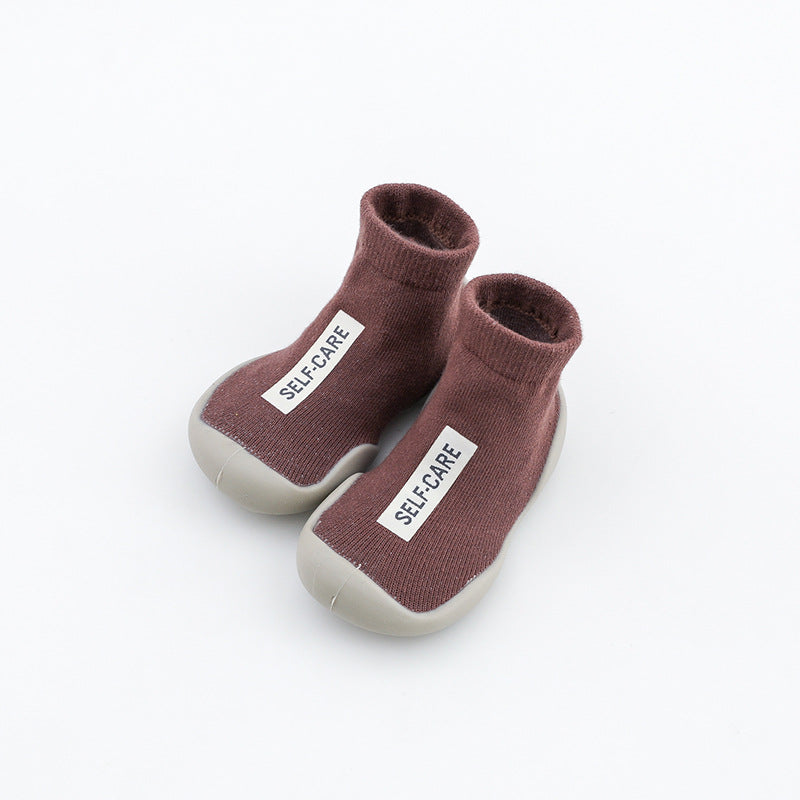 Children's socks shoes in tube labeling floor shoes baby toddler shoes