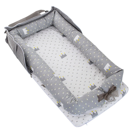 Portable crib bed foldable outing backpack multifunctional anti-pressure newborn baby bed bed movable