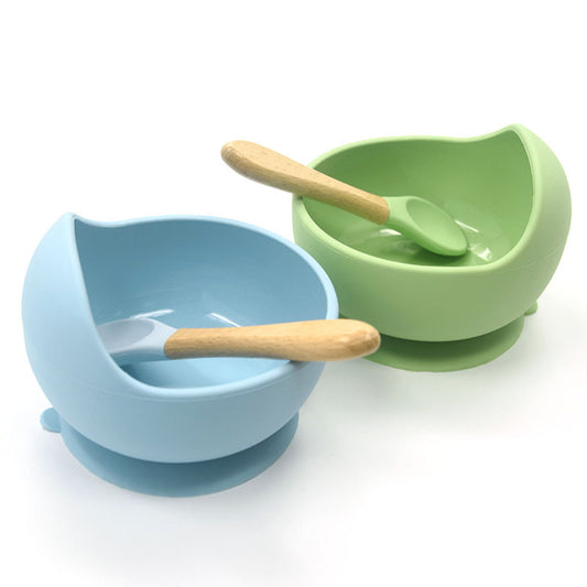 Baby Silicone Tableware for kids Food Feeding Suction Bowls