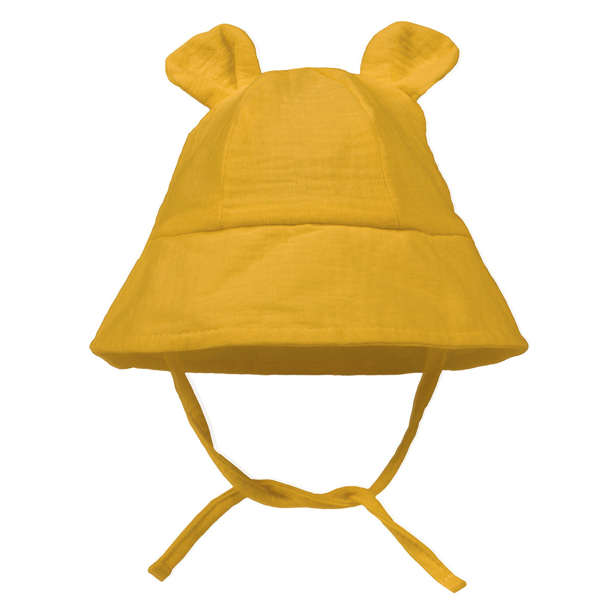 INS children's sunshade sun hat super cute rabbit ears baby basin hat double gauze cotton baby fisherman hat