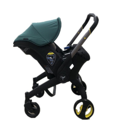 Baby 0-24 months four-in-one four-wheel aluminum alloy frame reversible stroller