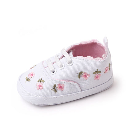 New foreign trade wholesale baby shoes denim embroidered baby shoes toddler shoes 1483