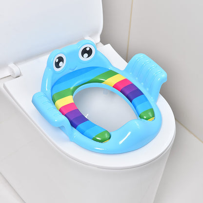 Factory direct sales infant auxiliary seat washer thickened plastic new toilet seat toilet with armrest toilet seat