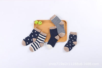 22 new breathable male and female baby cartoon ears cute baby socks cotton spring and autumn children's socks wholesale